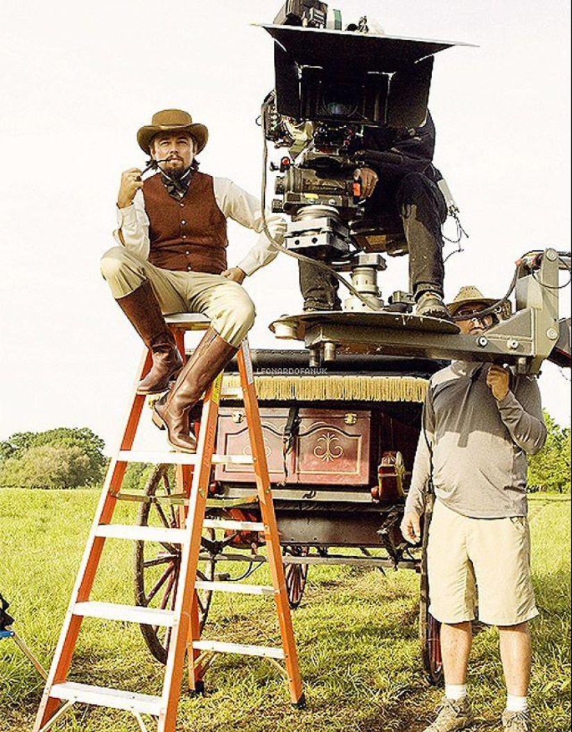 On the sets of classic Hollywood movies
