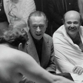 On the sets of popular Soviet films