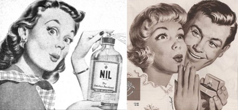 "Oooo Cara" extraña expresión facial con fotos de 1950-erótico