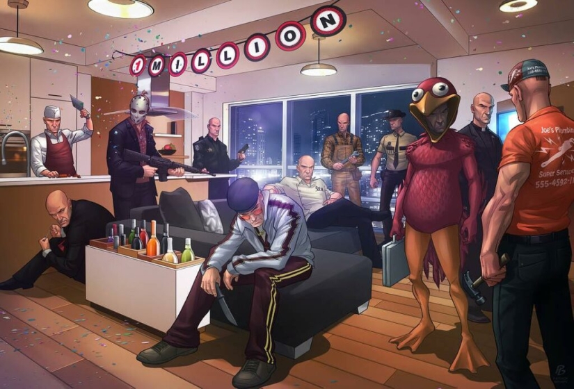 Our whole life... GTA: fantastic illustrations by Patrick Brown