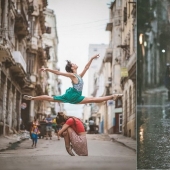 Pasión cubana y Escuela de Ballet Rusa: fotos callejeras de bailarines Pasión cubana y Escuela de Ballet Rusa: fotos callejeras de bailarines