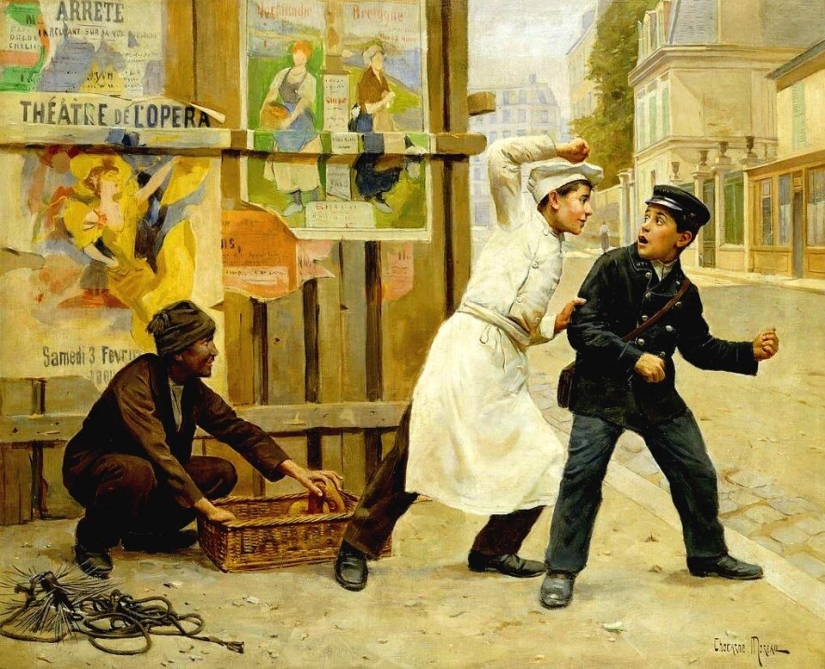 Paul-Charles Chaucarne-Moreau and the mischievous Parisian tomboys in his paintings Paul-Charles Chaucarne-Moreau and the mischievous Parisian tomboys in his paintings