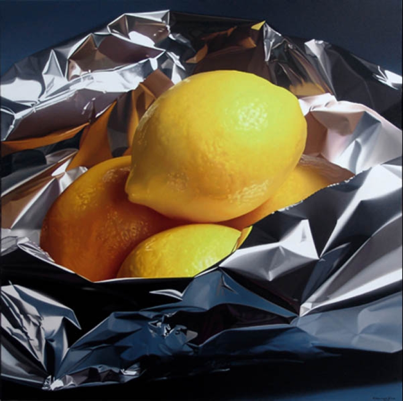 Pedro Campos y sus pinturas al óleo, al igual que las fotos