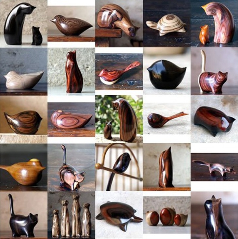 Perfecto minimalismo: animales lindos, sorprendente en su elegancia