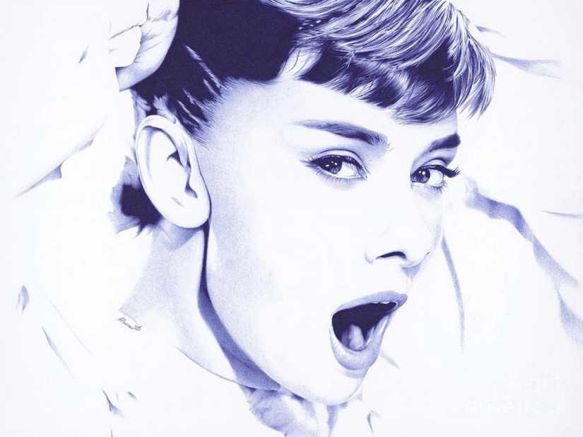 Photorealistic painting with a ballpoint pen from Andrey Poletaev Photorealistic painting with a ballpoint pen from Andrey Poletaev