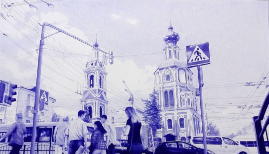 Photorealistic painting with a ballpoint pen from Andrey Poletaev Photorealistic painting with a ballpoint pen from Andrey Poletaev