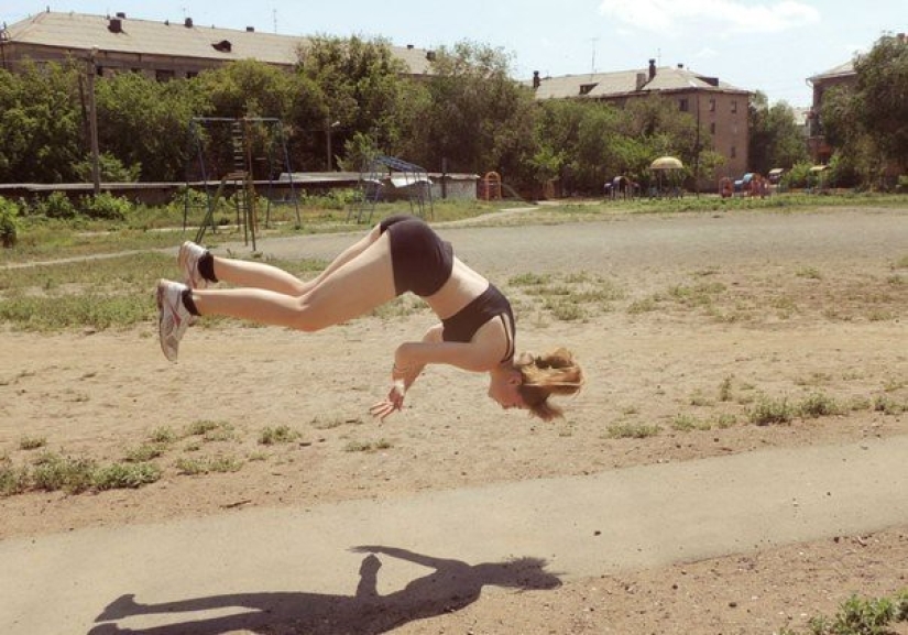 Photos are randomly made for a moment before...