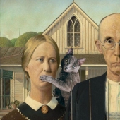 Photoshopping su gato en las obras de arte siempre es apropiado! Photoshopping su gato en las obras de arte siempre es apropiado!