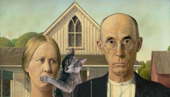 Photoshopping your cat on works of art is always appropriate! Photoshopping your cat on works of art is always appropriate!