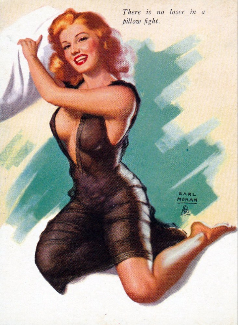 Pin-up de Earl Moran, el artista para el que trabajó como modelo Marilyn Monroe Pin-up de Earl Moran, el artista para el que trabajó como modelo Marilyn Monroe