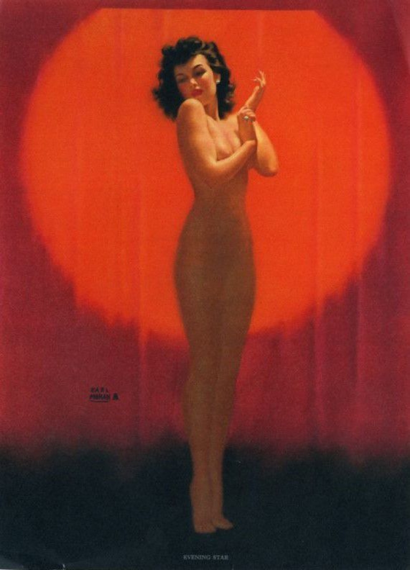 Pin-up from Earl Moran, the artist for whom Marilyn Monroe worked as a model Pin-up from Earl Moran, the artist for whom Marilyn Monroe worked as a model