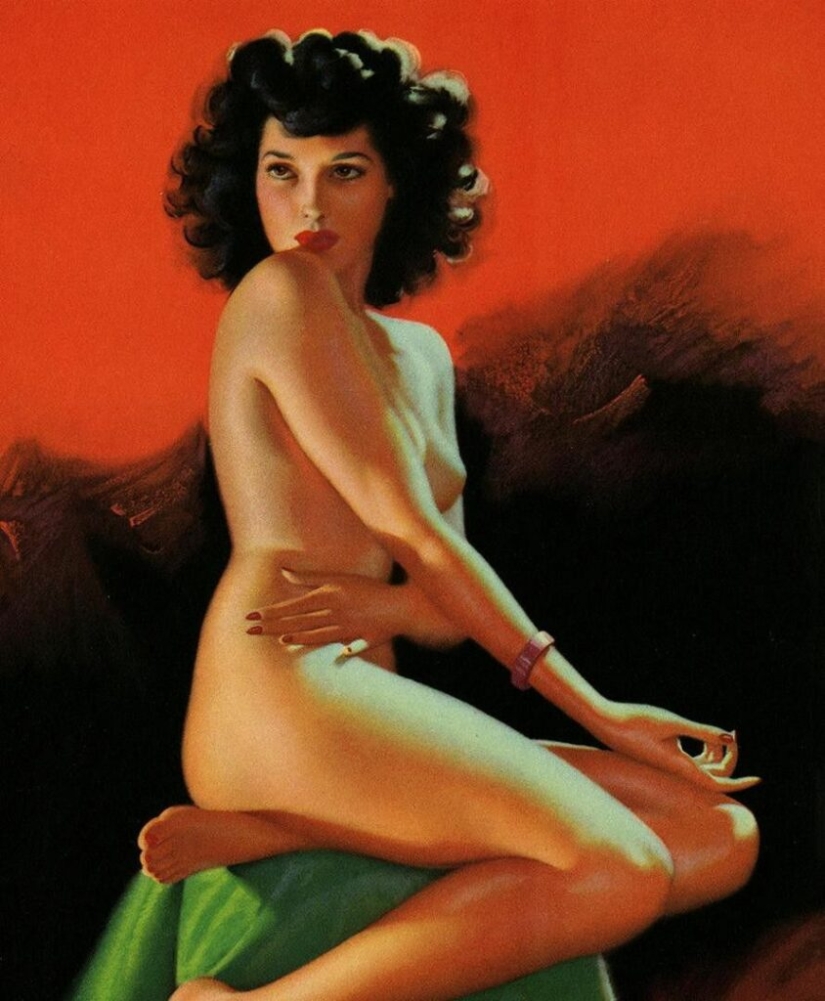 Pin-up from Earl Moran, the artist for whom Marilyn Monroe worked as a model Pin-up from Earl Moran, the artist for whom Marilyn Monroe worked as a model