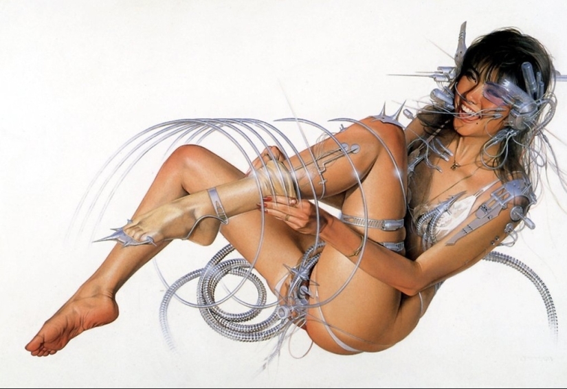 Pinup and cyberpunk master Hajime Sorayama's sexy robots