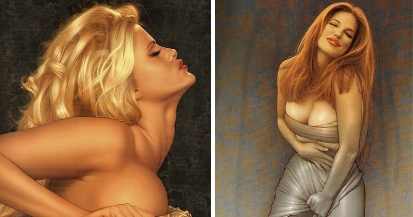 Pinup digital del maestro del cómic Drew Posad