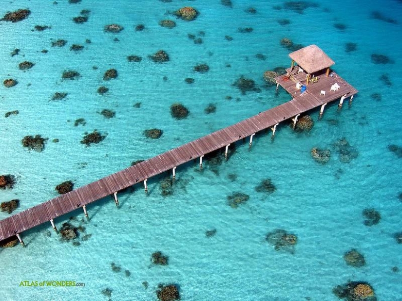 Polynesian paradise from the height of a kite