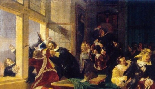 Prague defenestrations — a simple and effective way to change power through a window