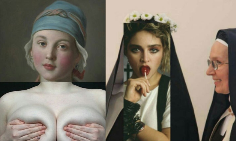 Provocative collages by Spanish artist Naro Pinosa