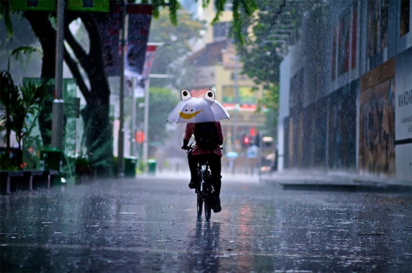 Rainy mood: a photographer from Singapore catches the emotions of people during a downpour