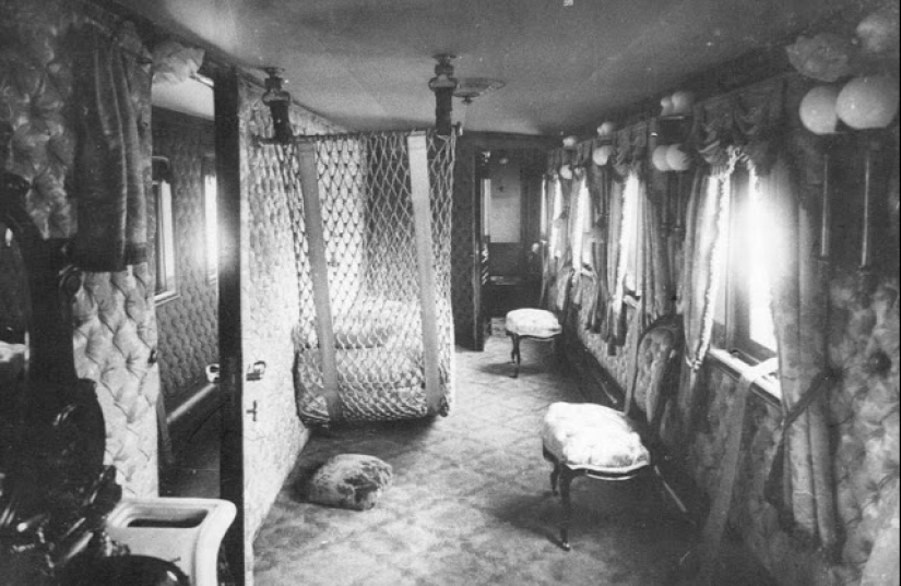 Raras fotos del tren imperial en el que Nicolás II vivió y viajó