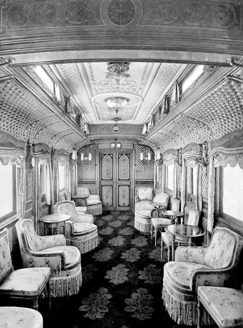 Raras fotos del tren imperial en el que Nicolás II vivió y viajó