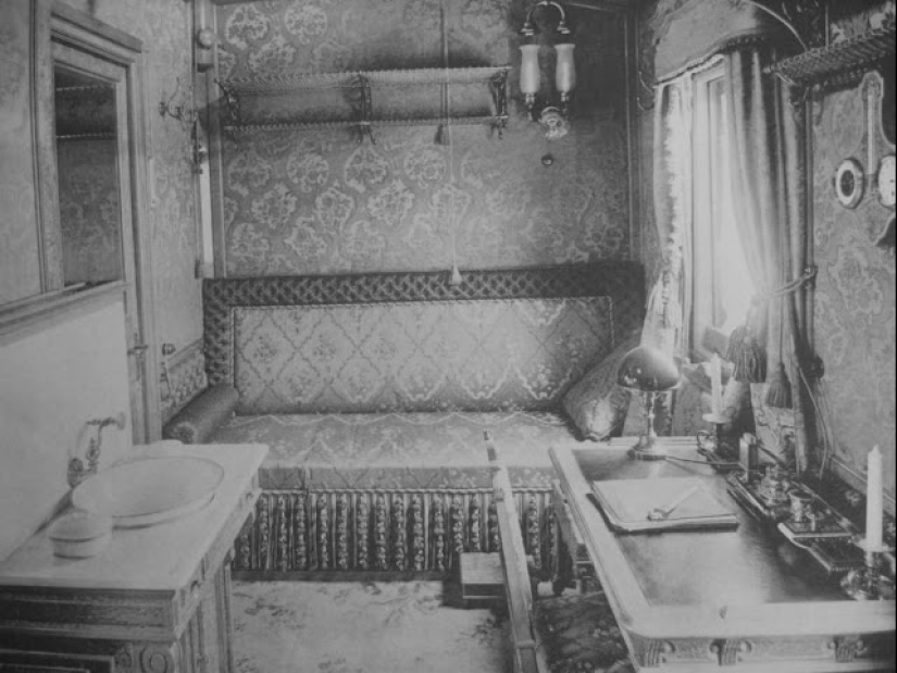 Raras fotos del tren imperial en el que Nicolás II vivió y viajó