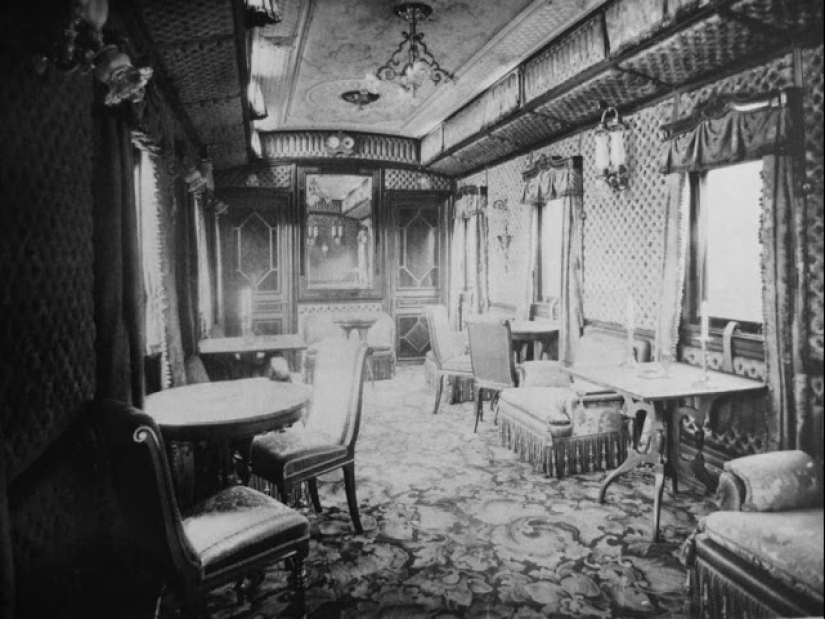 Raras fotos del tren imperial en el que Nicolás II vivió y viajó