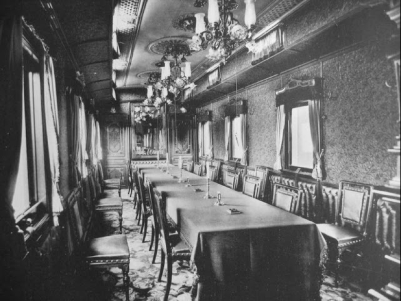 Raras fotos del tren imperial en el que Nicolás II vivió y viajó