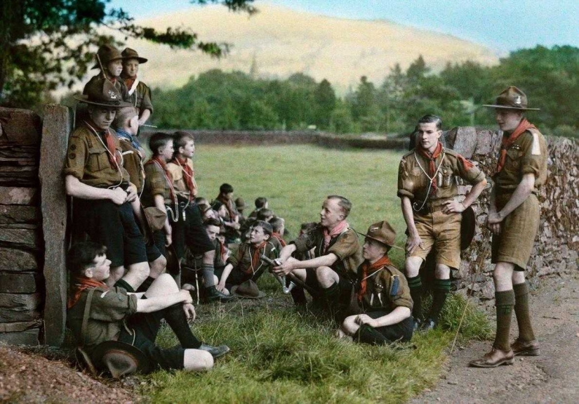 Rare color photographs of England, 1928