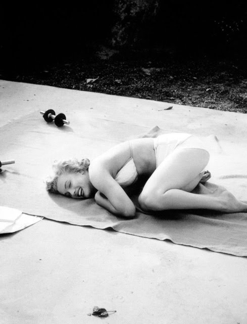 Rare photos of Marilyn Monroe in training in 1953