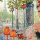 Retratos de mujeres de Konstantin Razumov: ligereza, luz y erotismo de la época burlesca