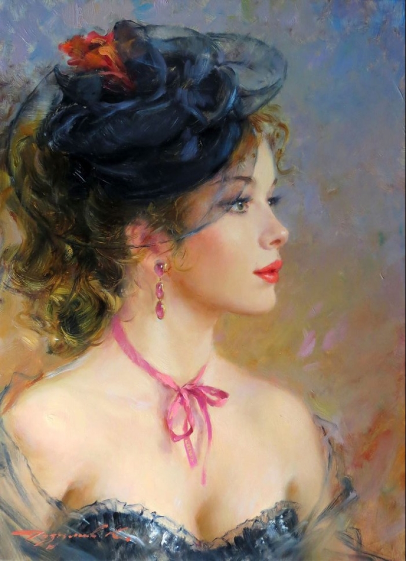 Retratos de mujeres de Konstantin Razumov: ligereza, luz y erotismo de la época burlesca Retratos de mujeres de Konstantin Razumov: ligereza, luz y erotismo de la época burlesca