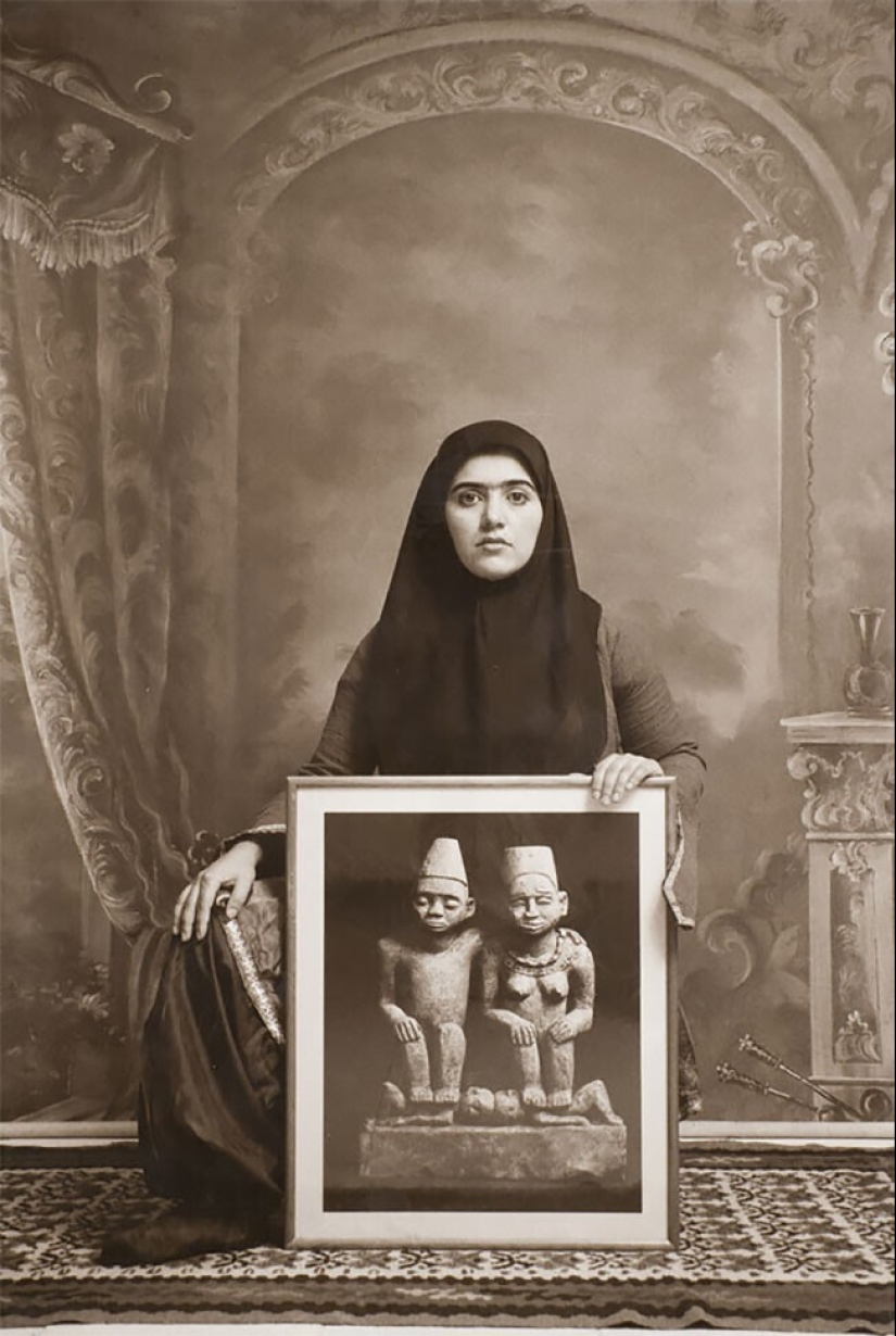 Retratos fotográficos de bellezas iraníes al estilo del siglo XIX Retratos fotográficos de bellezas iraníes al estilo del siglo XIX