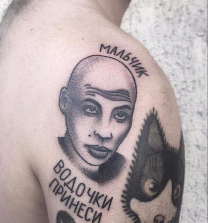 "Ringer, give me everything in a row" : 22 ejemplos de tatuajes locos en cirílico