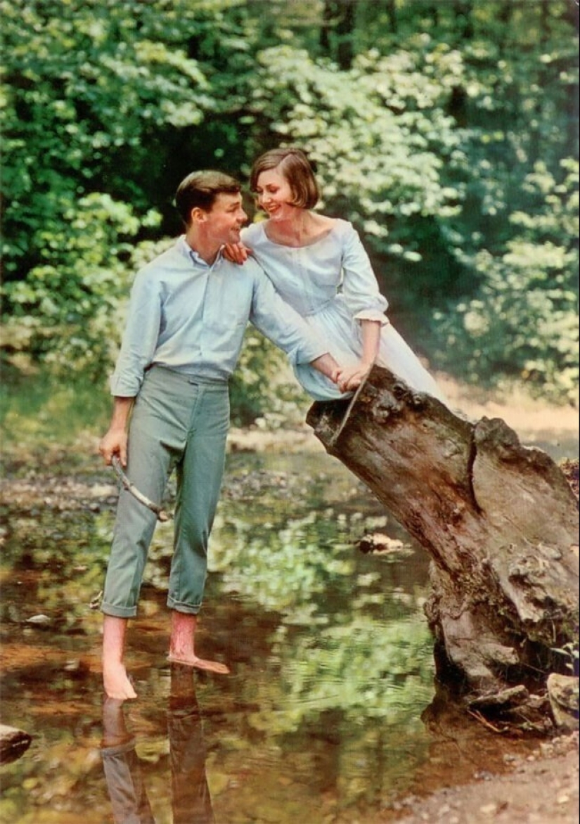 Romántico fotos de las parejas de 1960‑erótico