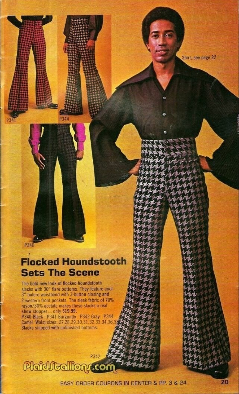 Ruthless men's fashion of the 70s Ruthless men's fashion of the 70s