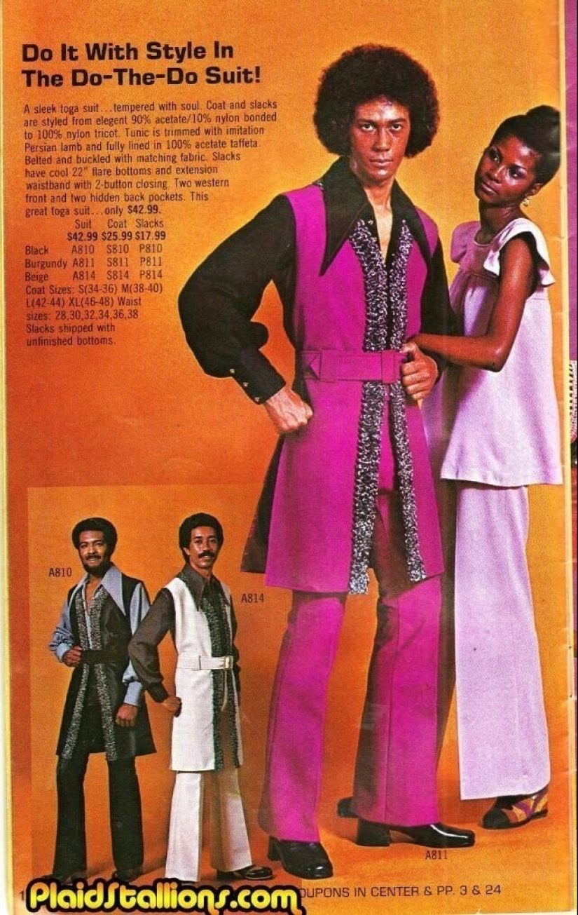 Ruthless men's fashion of the 70s Ruthless men's fashion of the 70s