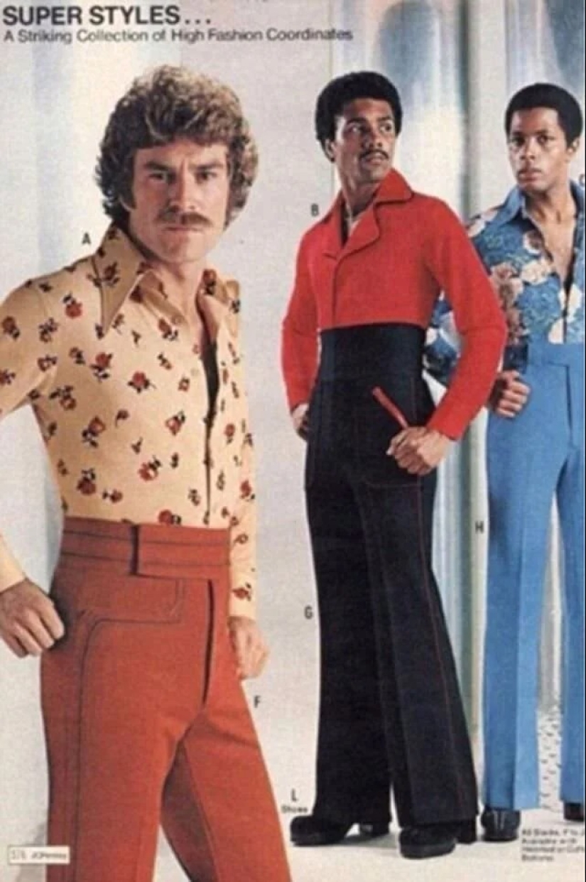 Ruthless men's fashion of the 70s Ruthless men's fashion of the 70s