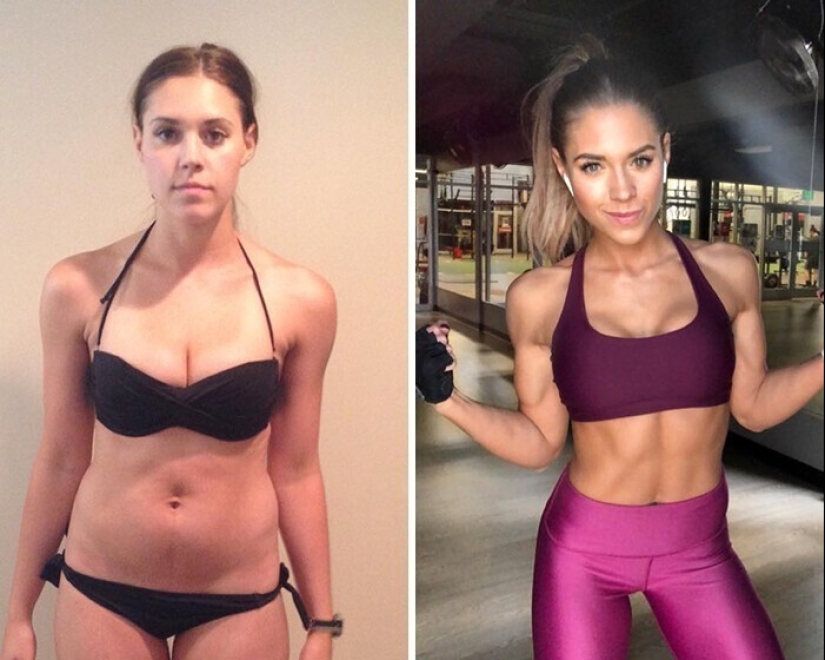 Same weight, different body: 30 examples of "before" and "after" training in the gym Same weight, different body: 30 examples of "before" and "after" training in the gym
