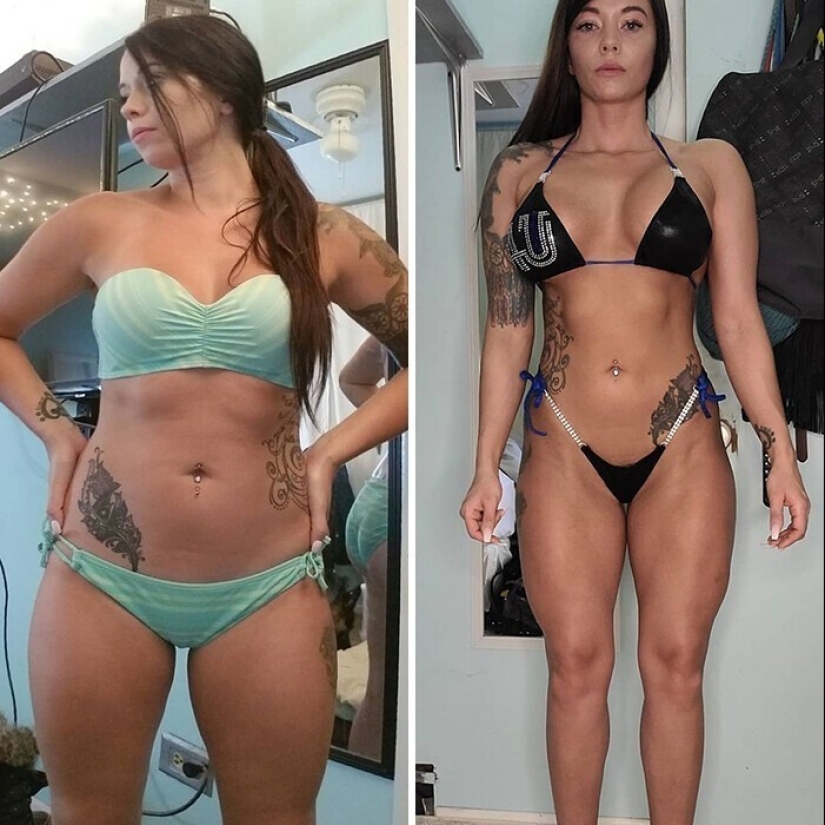 Same weight, different body: 30 examples of "before" and "after" training in the gym Same weight, different body: 30 examples of "before" and "after" training in the gym