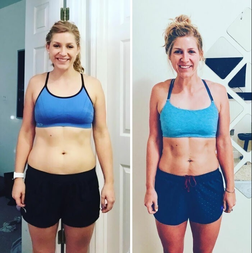 Same weight, different body: 30 examples of "before" and "after" training in the gym Same weight, different body: 30 examples of "before" and "after" training in the gym