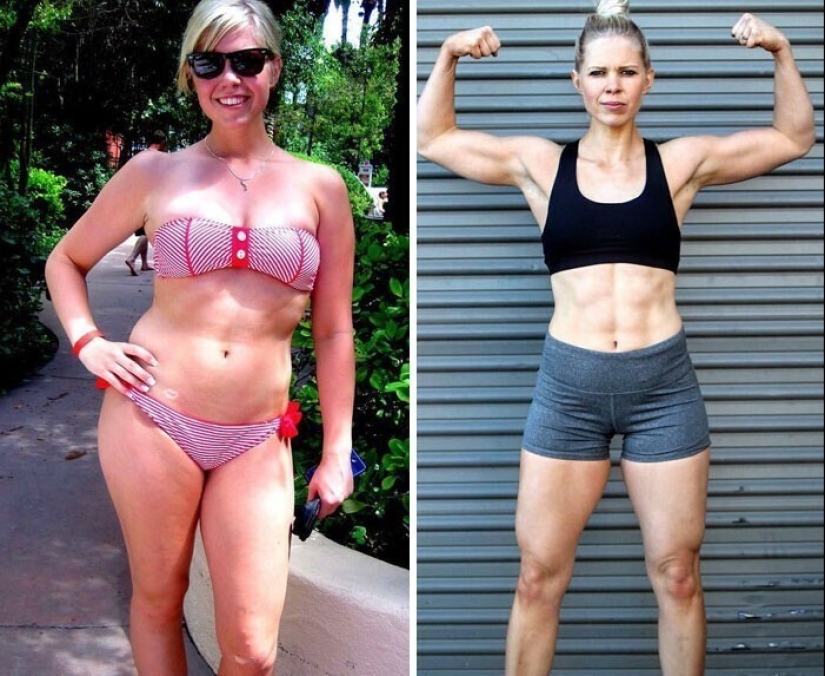 Same weight, different body: 30 examples of "before" and "after" training in the gym Same weight, different body: 30 examples of "before" and "after" training in the gym