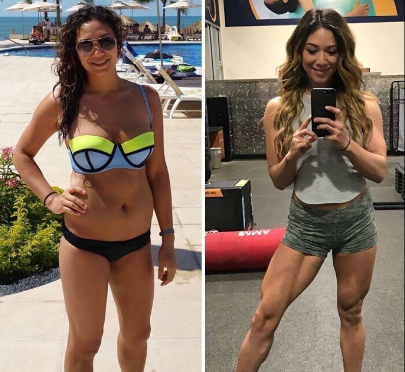 Same weight, different body: 30 examples of "before" and "after" training in the gym Same weight, different body: 30 examples of "before" and "after" training in the gym