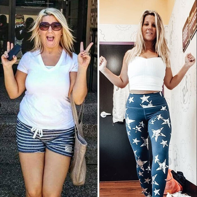 Same weight, different body: 30 examples of "before" and "after" training in the gym Same weight, different body: 30 examples of "before" and "after" training in the gym