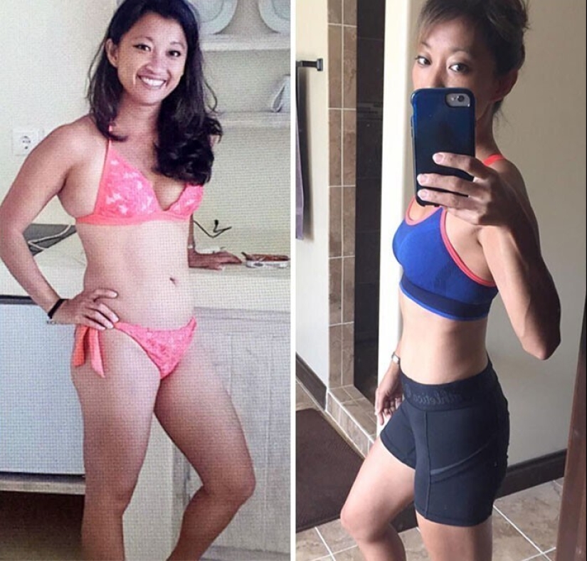 Same weight, different body: 30 examples of "before" and "after" training in the gym Same weight, different body: 30 examples of "before" and "after" training in the gym