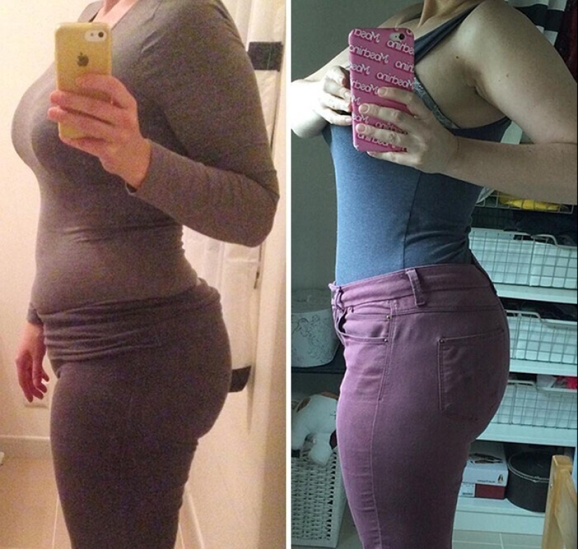 Same weight, different body: 30 examples of "before" and "after" training in the gym Same weight, different body: 30 examples of "before" and "after" training in the gym