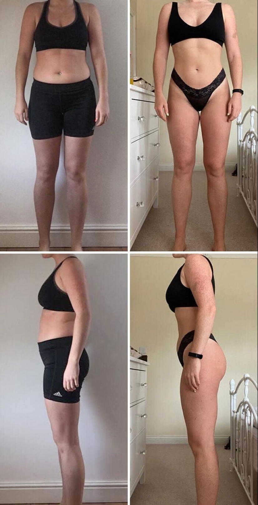 Same weight, different body: 30 examples of "before" and "after" training in the gym Same weight, different body: 30 examples of "before" and "after" training in the gym