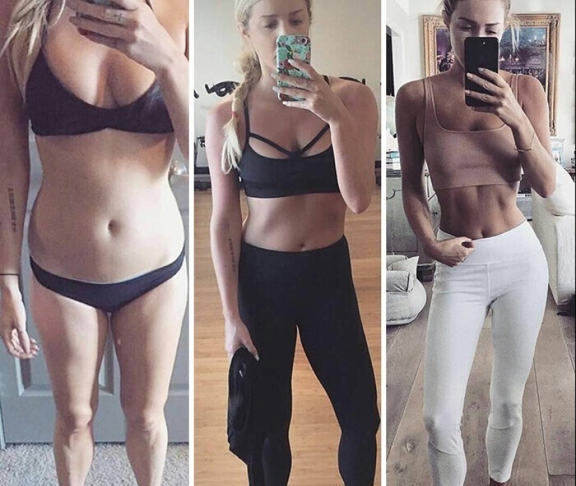 Same weight, different body: 30 examples of "before" and "after" training in the gym Same weight, different body: 30 examples of "before" and "after" training in the gym