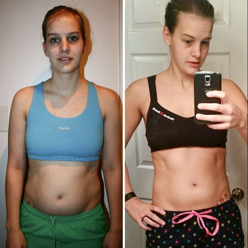Same weight, different body: 30 examples of "before" and "after" training in the gym Same weight, different body: 30 examples of "before" and "after" training in the gym