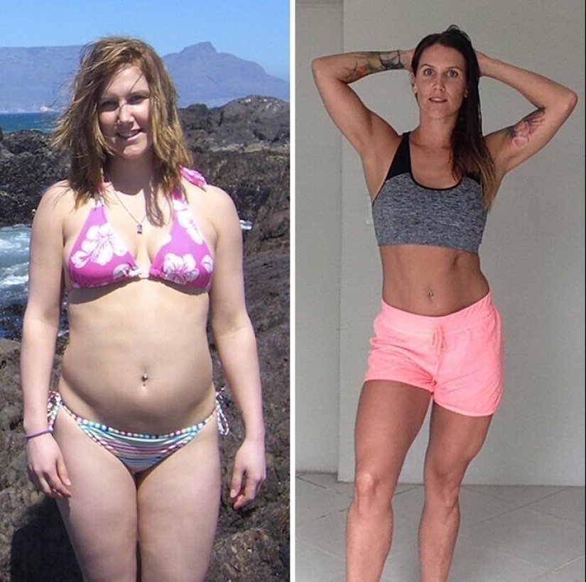Same weight, different body: 30 examples of "before" and "after" training in the gym Same weight, different body: 30 examples of "before" and "after" training in the gym