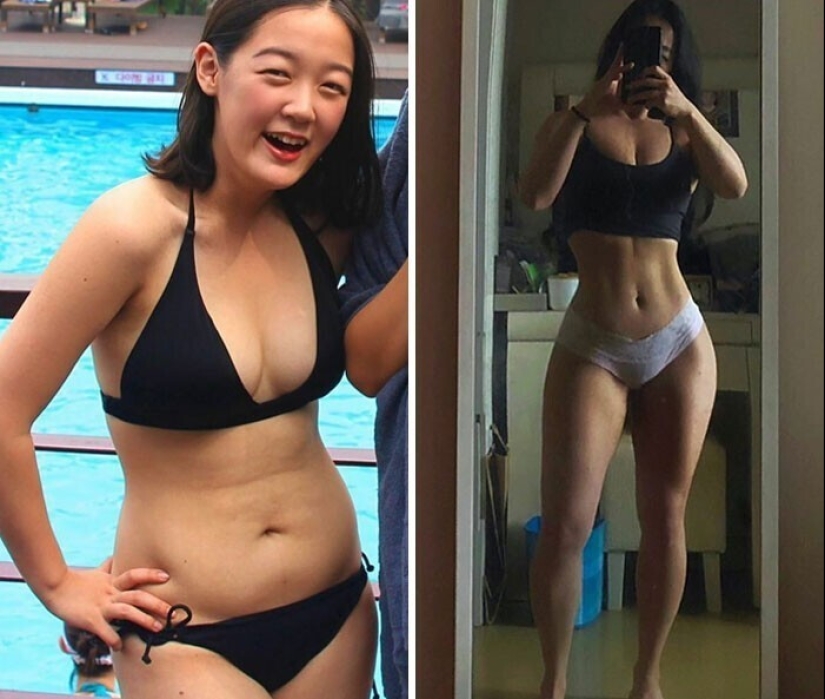 Same weight, different body: 30 examples of "before" and "after" training in the gym Same weight, different body: 30 examples of "before" and "after" training in the gym